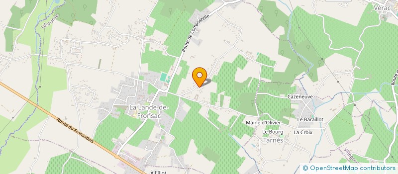 localisation de l'entreprise PODCASTINE  LA LANDE-DE-FRONSAC