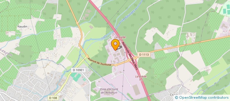 localisation de l'entreprise PODEFER à SAINT MEDARD D EYRANS