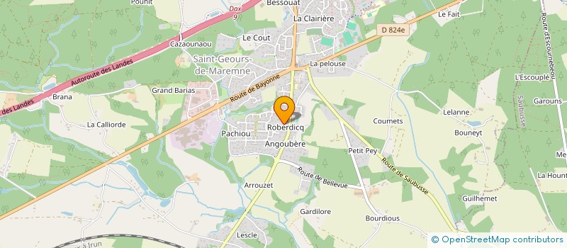localisation de l'entreprise PODENCE à SAINT-GEOURS-DE-MAREMNE