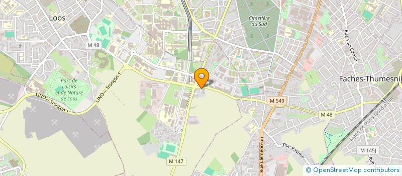 localisation de l'entreprise PODEVIN DUFOSSE INDIVISION  LOOS