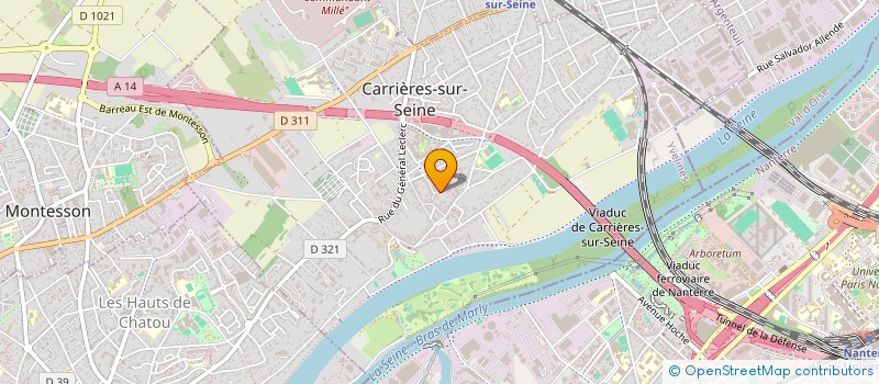 localisation de l'entreprise PODGO à CARRIERES-SUR-SEINE