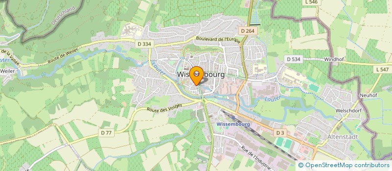 localisation de l'entreprise PODIALIS  WISSEMBOURG