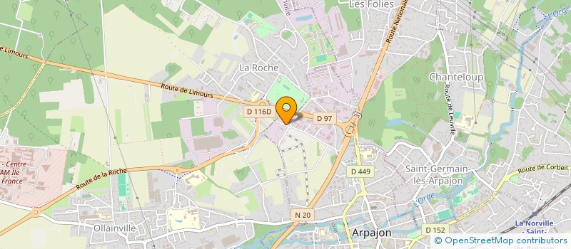 localisation de l'entreprise PODIATIS à ARPAJON