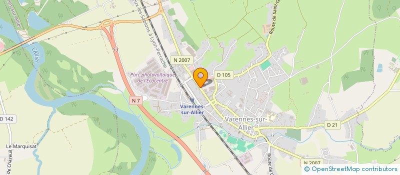 localisation de l'entreprise PODIUM 3 à VARENNES-SUR-ALLIER