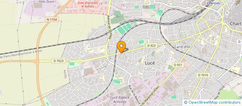 localisation de l'entreprise PODIUM à LUCE