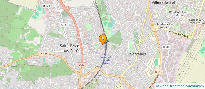 localisation de l'entreprise PODIUM à SAINT-BRICE-SOUS-FORET
