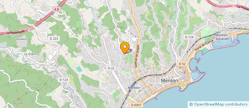 localisation de l'entreprise PODIUM à MENTON