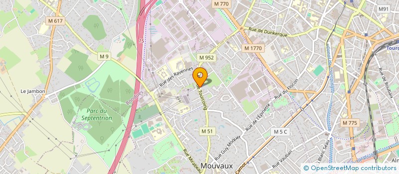 localisation de l'entreprise PODIUM AGENCY  MOUVAUX