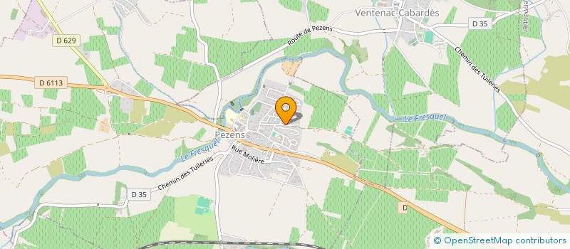 localisation de l'entreprise PODIUM EVENT'S OCCITANIE  PEZENS