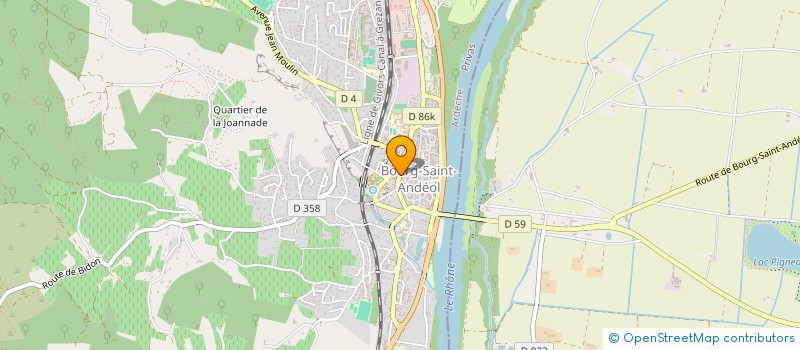 localisation de l'entreprise PODO 07  BOURG-SAINT-ANDEOL