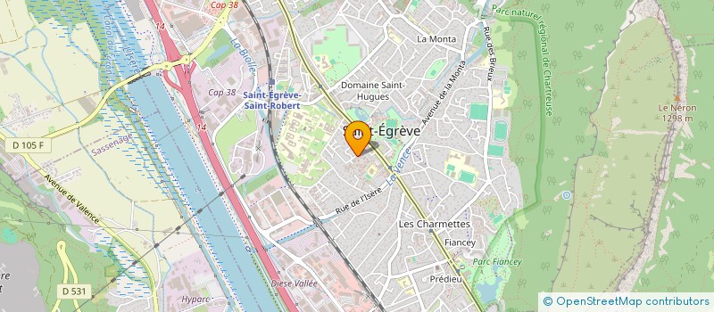 localisation de l'entreprise PODO 38  SAINT-EGREVE