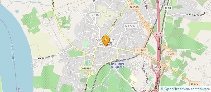 localisation de l'entreprise PODO 45 BIS à SAINT-ANDRE-DE-CUBZAC