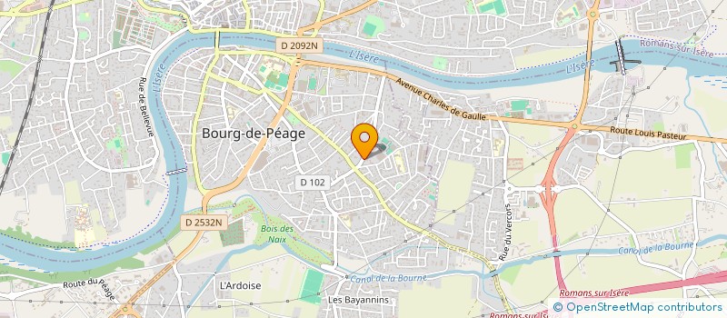 localisation de l'entreprise PODO  BOURG-DE-PEAGE