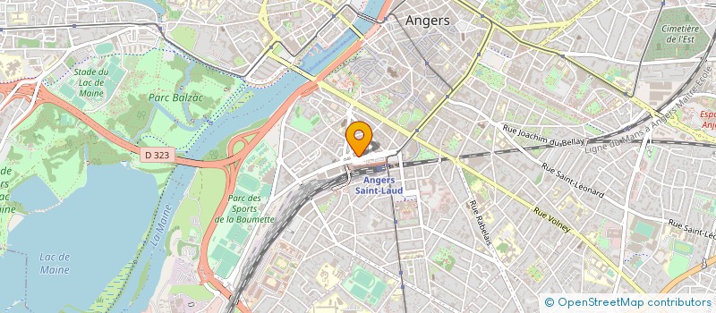 localisation de l'entreprise PODO 49 à ANGERS
