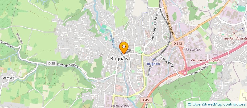 localisation de l'entreprise PODO BRIGNAIS  BRIGNAIS