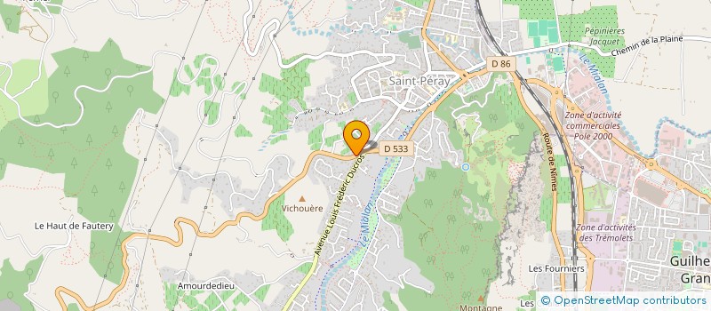 localisation de l'entreprise PODO CREATION  SAINT-PERAY