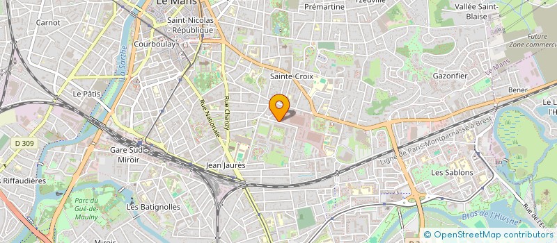 localisation de l'entreprise PODO ORTHESE 72  LE MANS