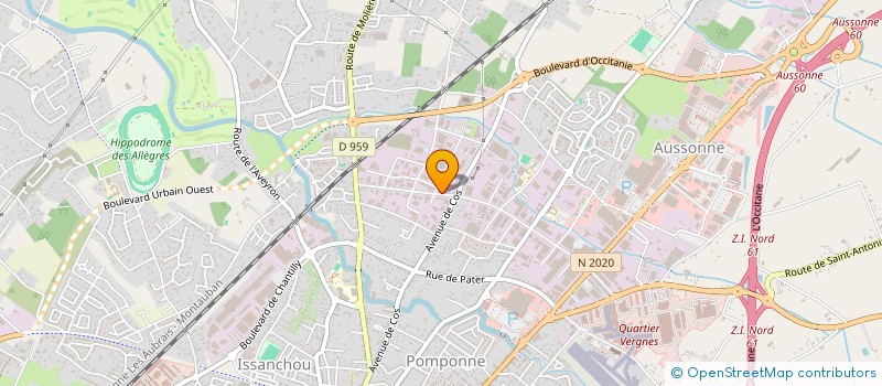 localisation de l'entreprise PODO ORTHESE PATRICE SARRET  MONTAUBAN