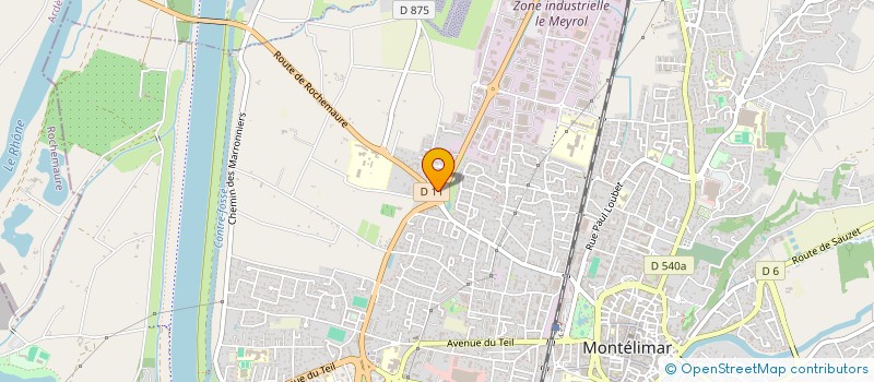 localisation de l'entreprise PODO ORTHO à MONTELIMAR