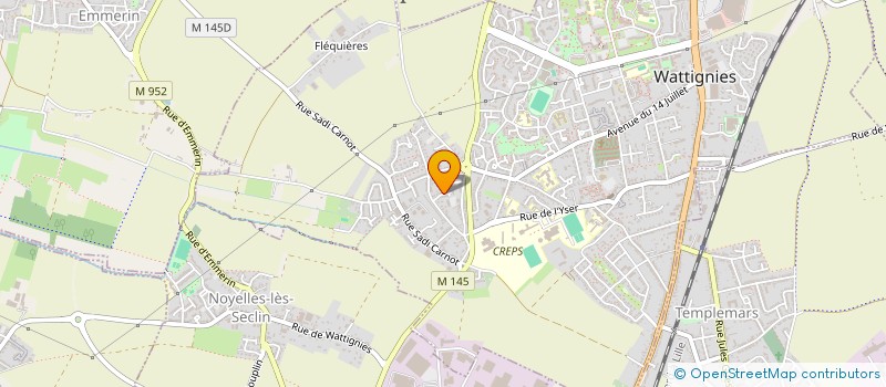 localisation de l'entreprise PODO-PAINDAVOINE  NOYELLES-LES-SECLIN