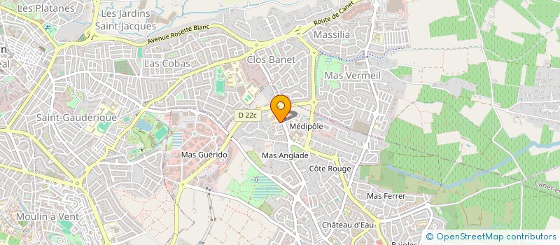 localisation de l'entreprise PODO POLE 66  CABESTANY