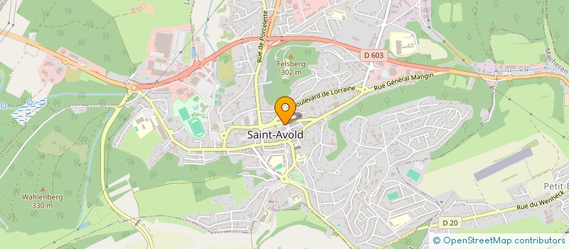 localisation de l'entreprise PODO-SANTE à SAINT-AVOLD