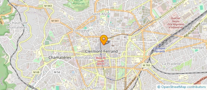 localisation de l'entreprise PODODANS à CLERMONT-FERRAND