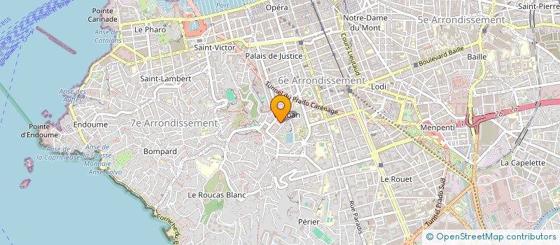localisation de l'entreprise PODOIMMO à MARSEILLE