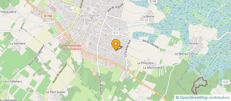 localisation de l'entreprise PODOLERON  SAINT-PIERRE-D'OLERON