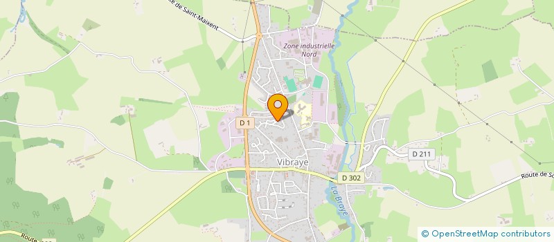 localisation de l'entreprise PODOLIX  VIBRAYE