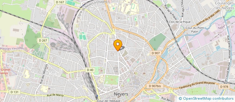 localisation de l'entreprise PODOLOGIE BROUANT à NEVERS