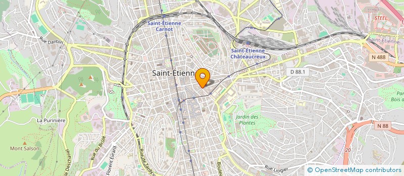 localisation de l'entreprise PODOLOGIE SAINTE-MARIE  SAINT-ETIENNE