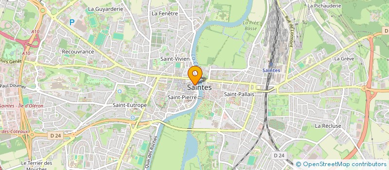 localisation de l'entreprise PODOLOGIS  SAINTES