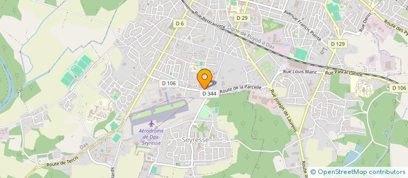 localisation de l'entreprise PODOLOLOGUE  DAX