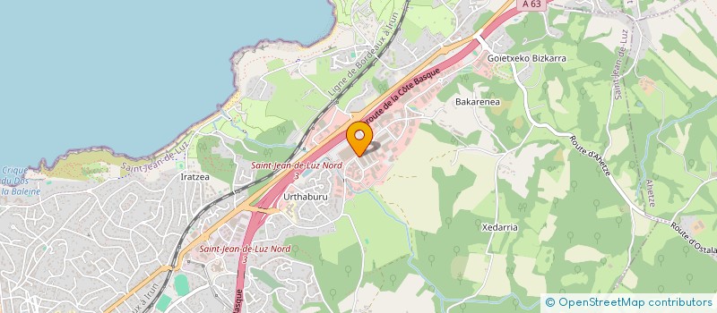 localisation de l'entreprise PODOPTIQUE à SAINT-JEAN-DE-LUZ