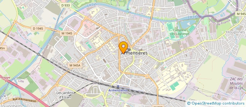 localisation de l'entreprise PODOXYGENE à ARMENTIERES