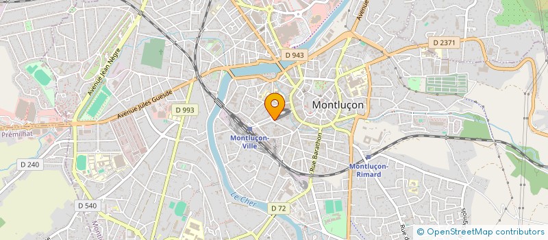 localisation de l'entreprise PODUP à MONTLUCON