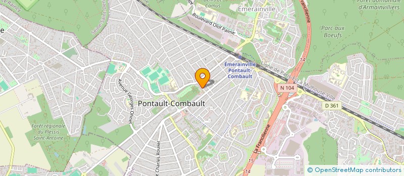 localisation de l'entreprise POE ITI à PONTAULT-COMBAULT