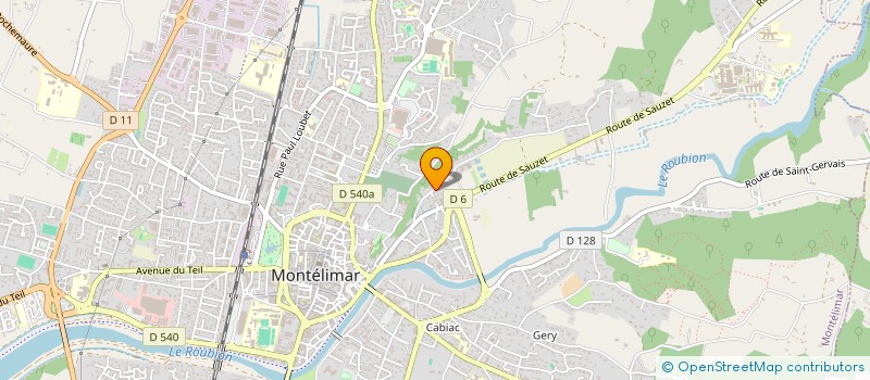 localisation de l'entreprise POE LINKING & COURTAGE  MONTELIMAR