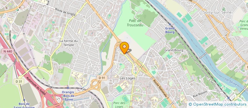 localisation de l'entreprise POE-TIC à EVRY-COURCOURONNES