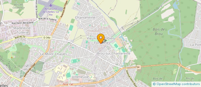 localisation de l'entreprise POELE ET CHEMINEE CONCEPT  CHELLES