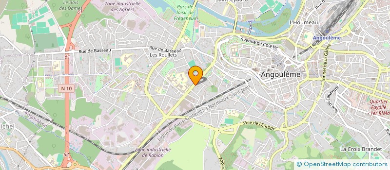localisation de l'entreprise POELE GIRONDE 2 à ANGOULEME