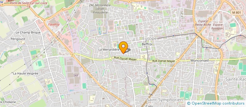 localisation de l'entreprise POELECO HABITAT  TOURS