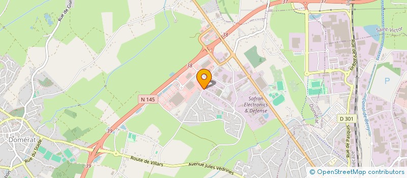 localisation de l'entreprise POELES ET CHEMINEES ALAMARGUY à DOMERAT