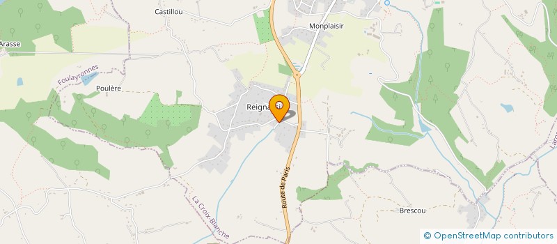 localisation de l'entreprise POELES ET CHEMINEES DAVID DEVIOT  LA CROIX-BLANCHE