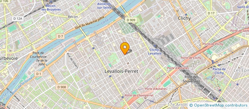 localisation de l'entreprise POELS & CO à LEVALLOIS-PERRET