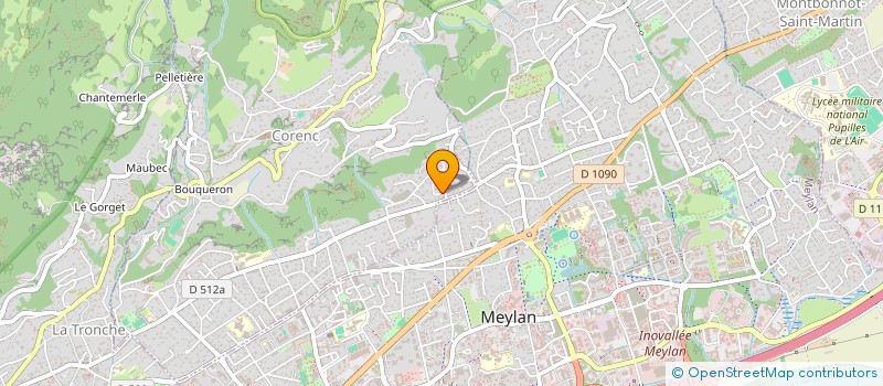 localisation de l'entreprise POEME  CORENC