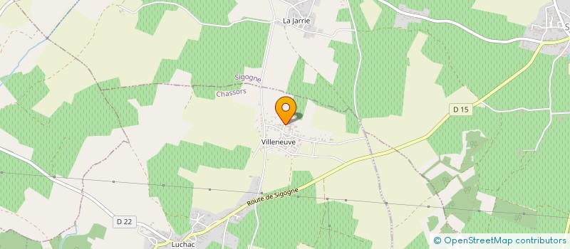 localisation de l'entreprise POEME  CHASSORS