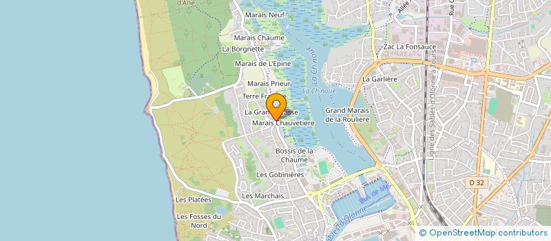 localisation de l'entreprise POERAVA à LES SABLES D'OLONNE