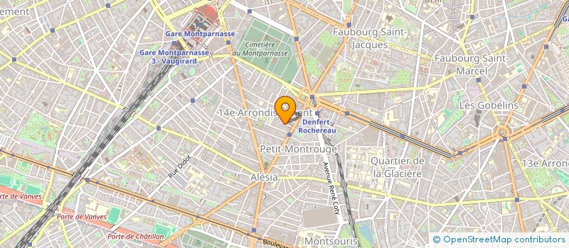 localisation de l'entreprise POESIE DU VENTRE  PARIS